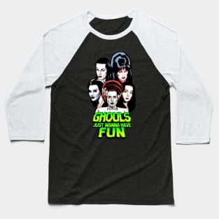 Ghouls Just Wanna Have Fun - Halloween icons Baseball T-Shirt